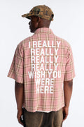 Really Really Flannel Button Up Shirt - Pink