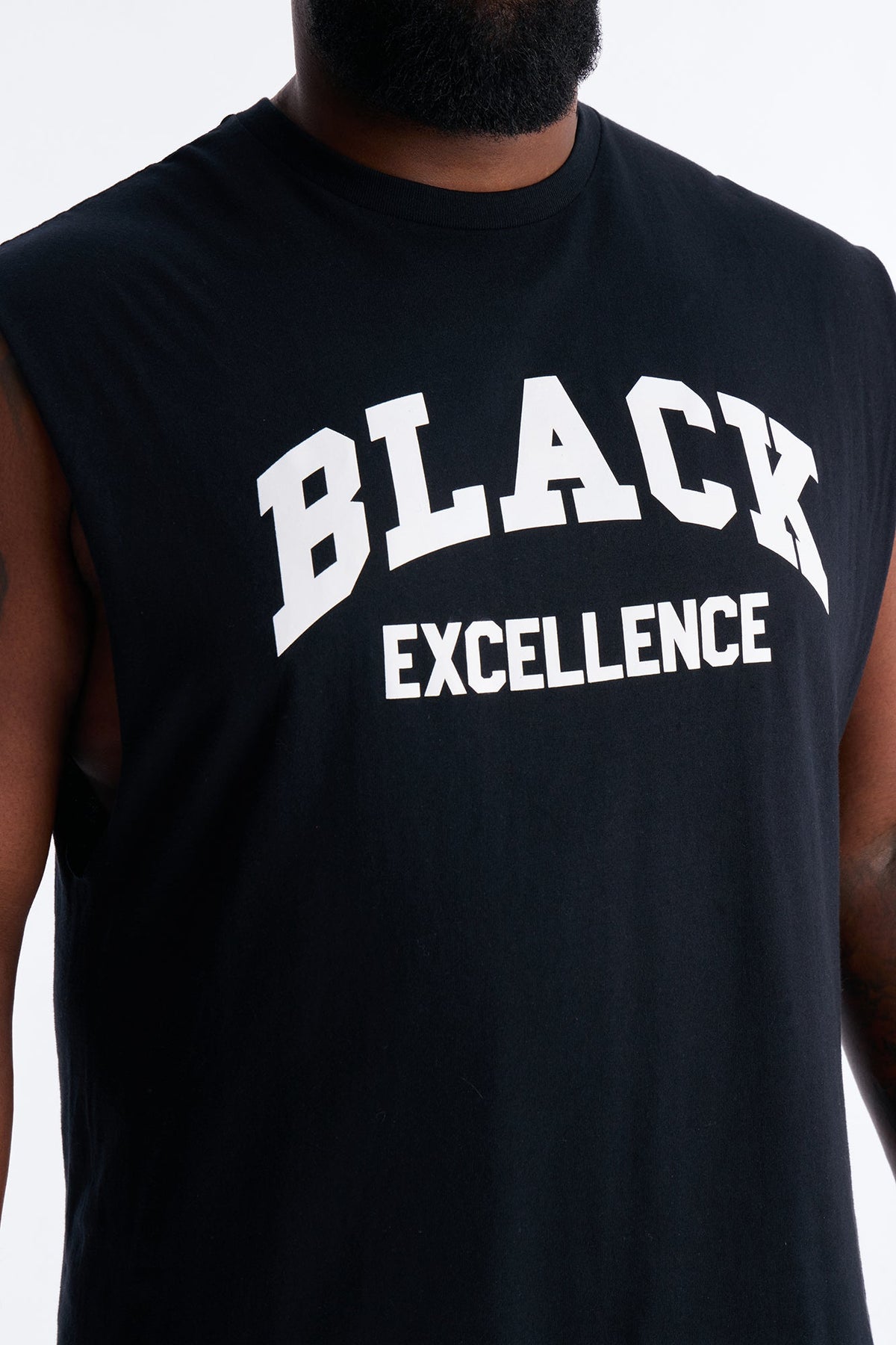 Black Excellence Muscle Tee - Black