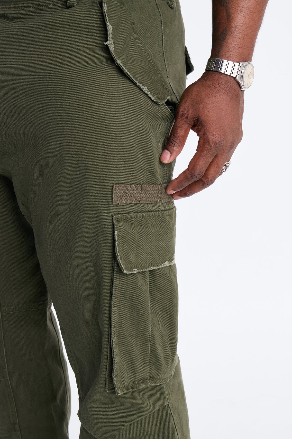 Straight Carter Point Utility Pant - Olive