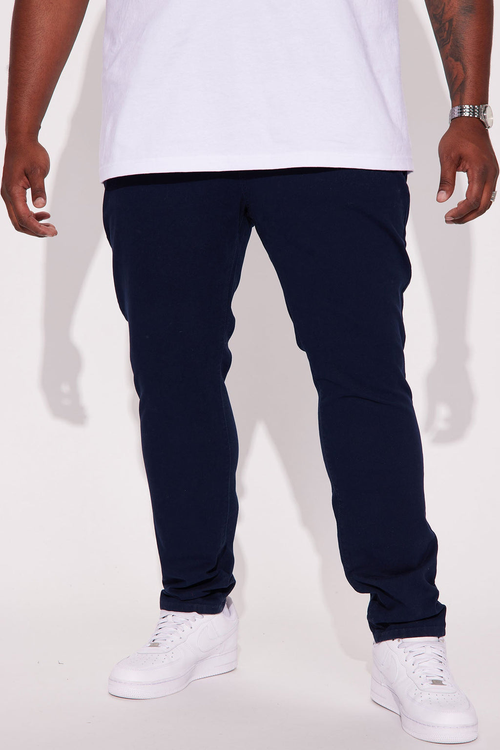 Mac Chino Skinny 5 Pocket Pants - Navy