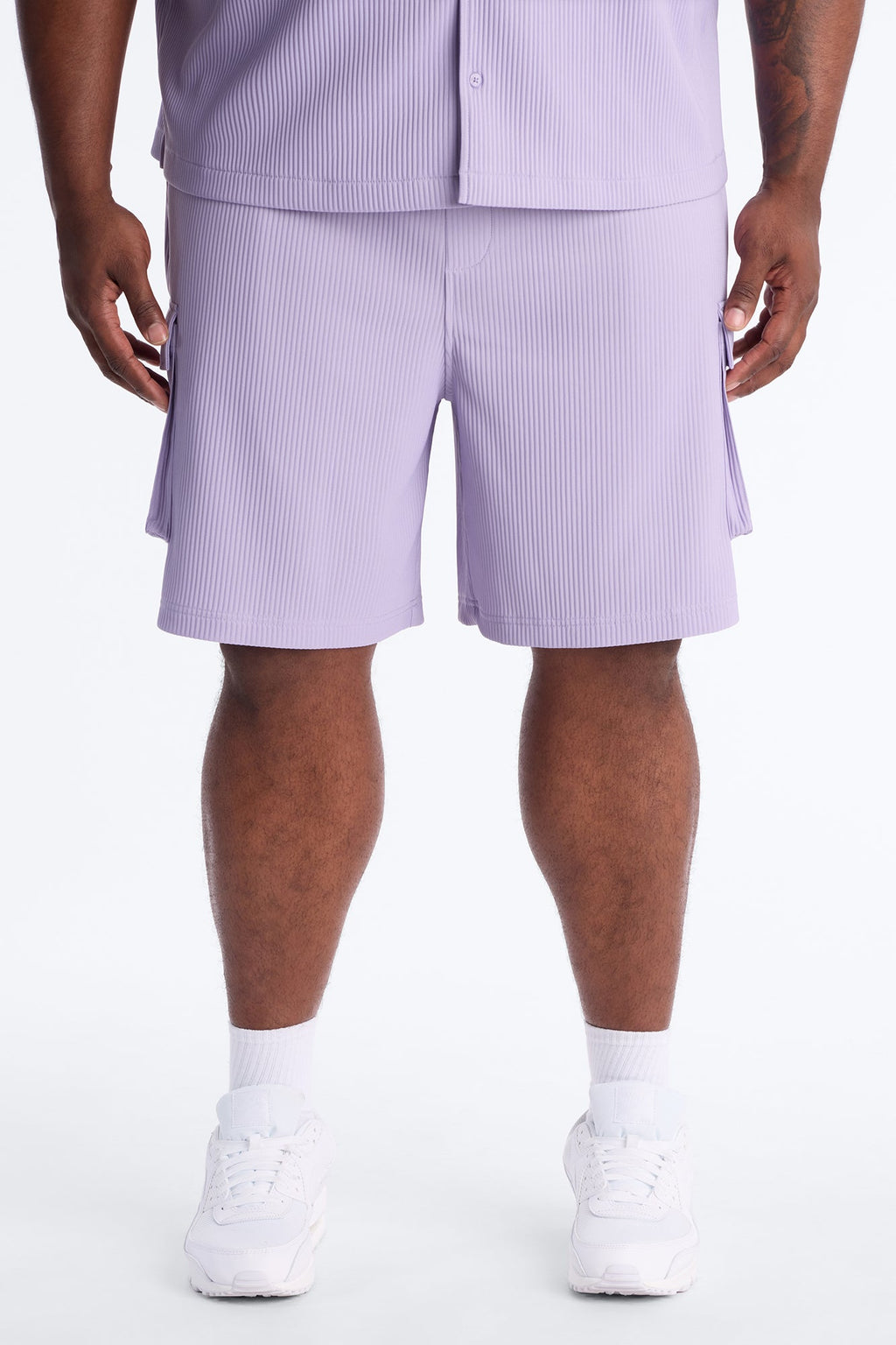 Show Up Relaxed Cargo Short - Lavender
