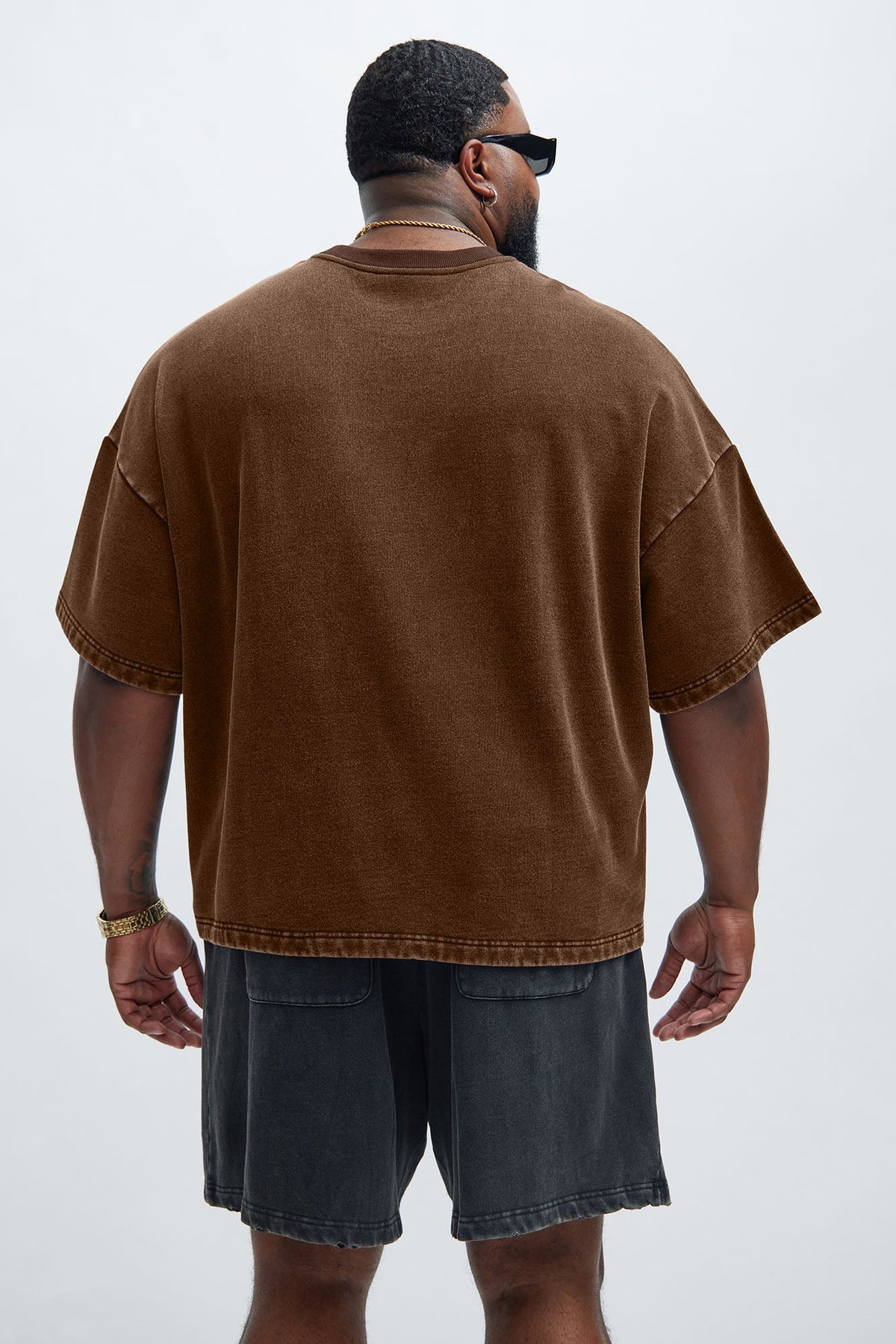 Kyle Oversized Tee - Dark Brown