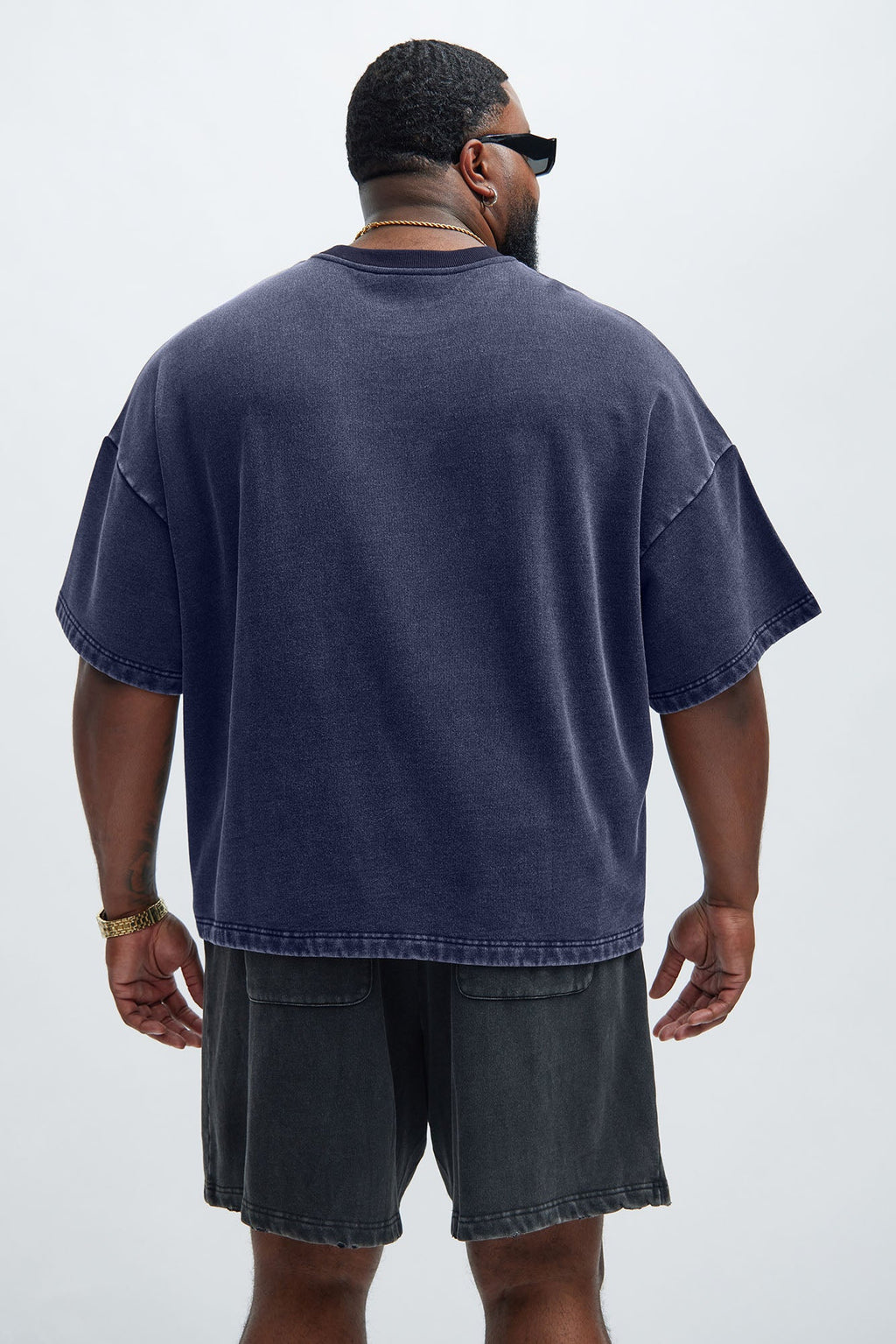 Kyle Oversized Tee - Navy