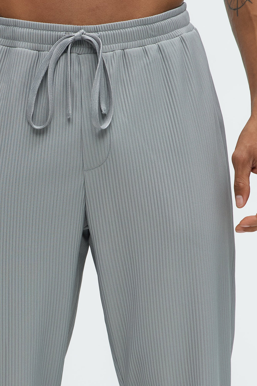 Show Up Slim Slit Pants - Grey