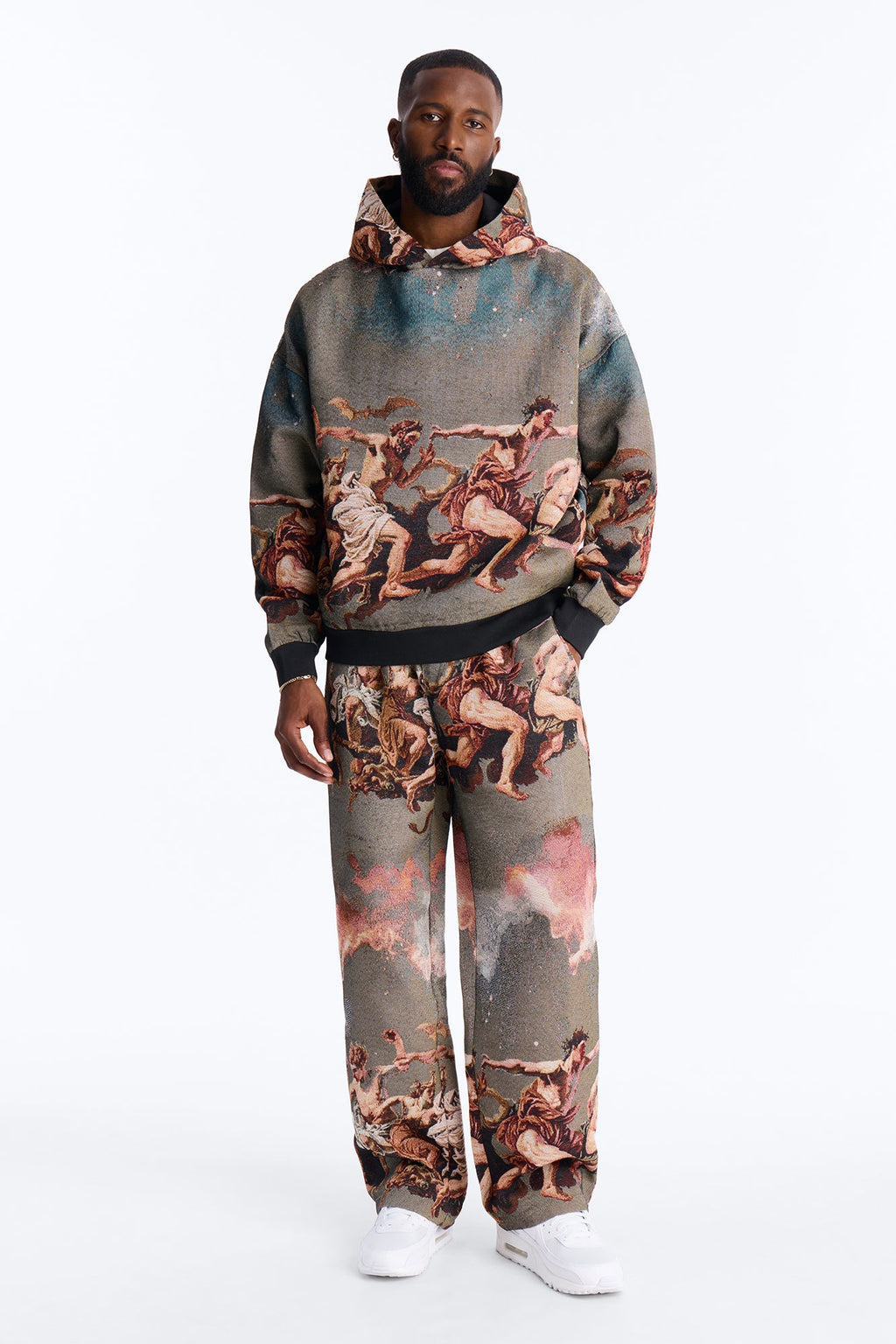 Snakes On The Plains Tapestry Oversized Hoodie - Multi Color