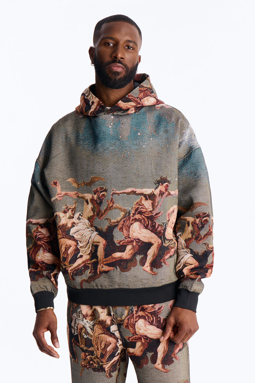 Snakes On The Plains Tapestry Oversized Hoodie - Multi Color