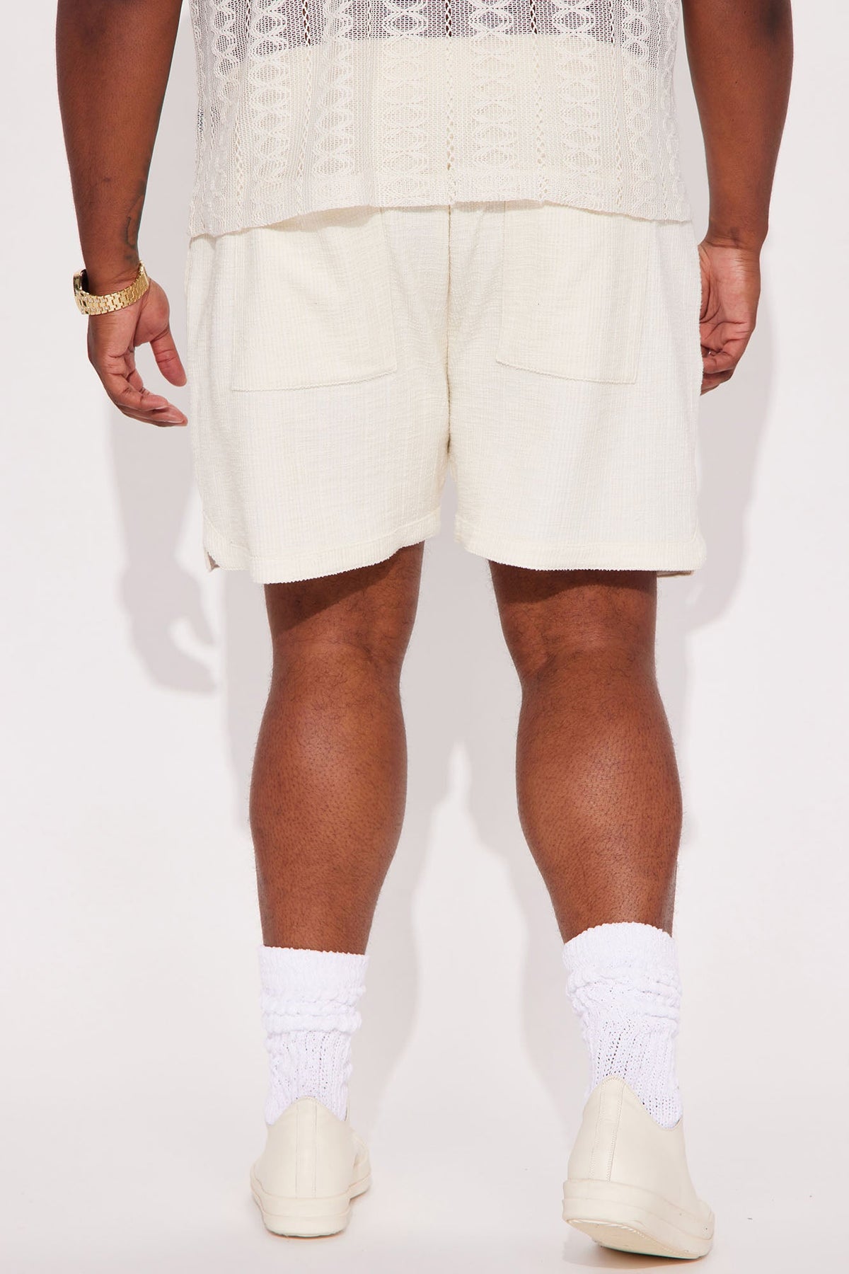 Dean Textured Short - Cream