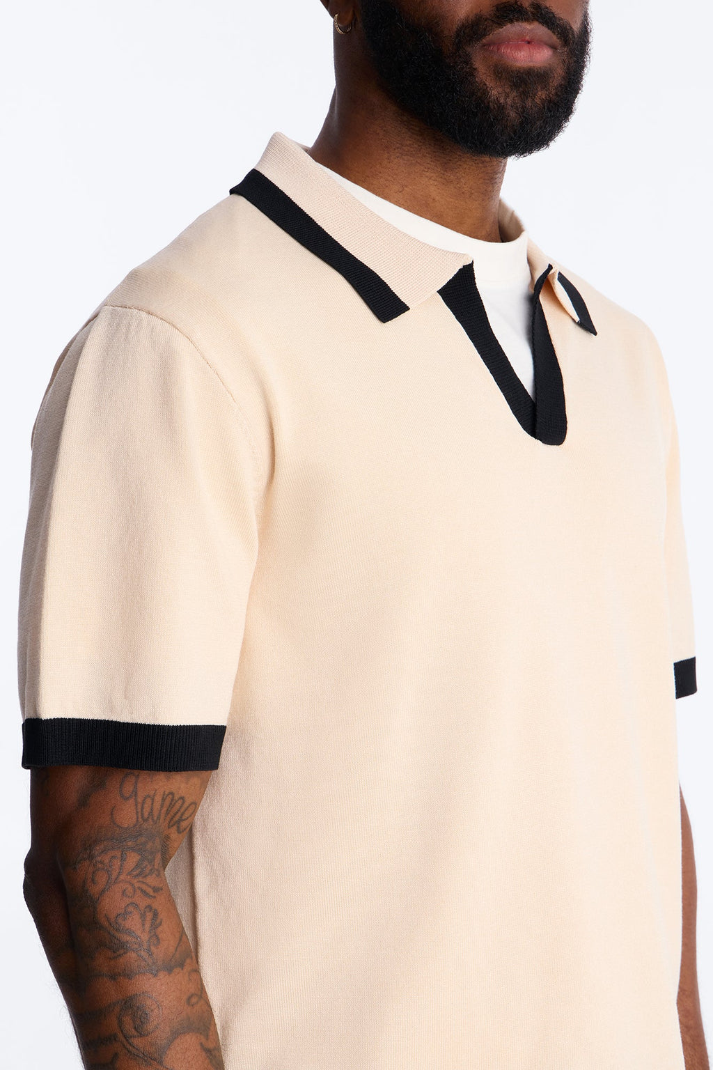 Rue Saint Johnny Collar Polo - Tan