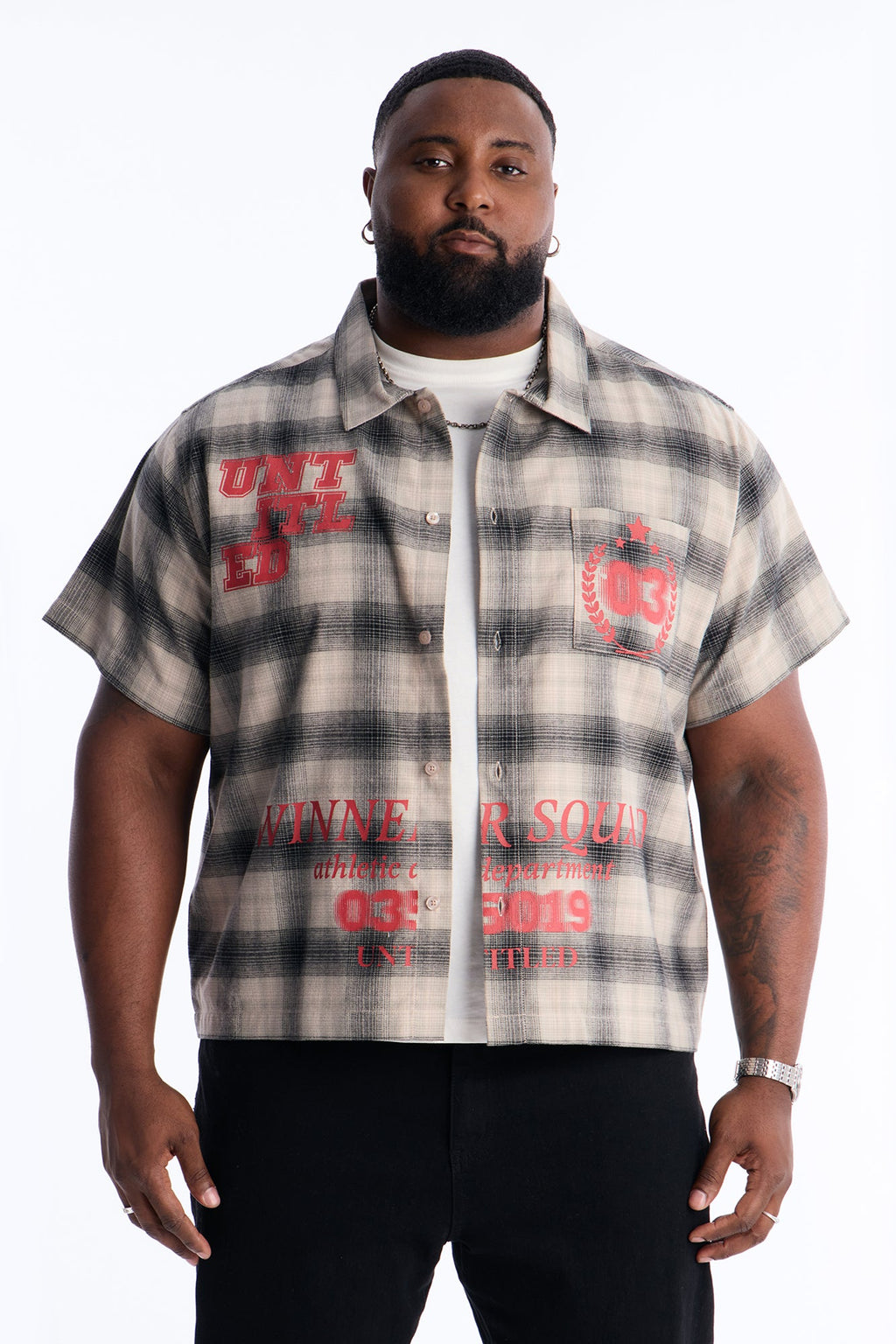 Winners Quad Button Up Shirt - Black