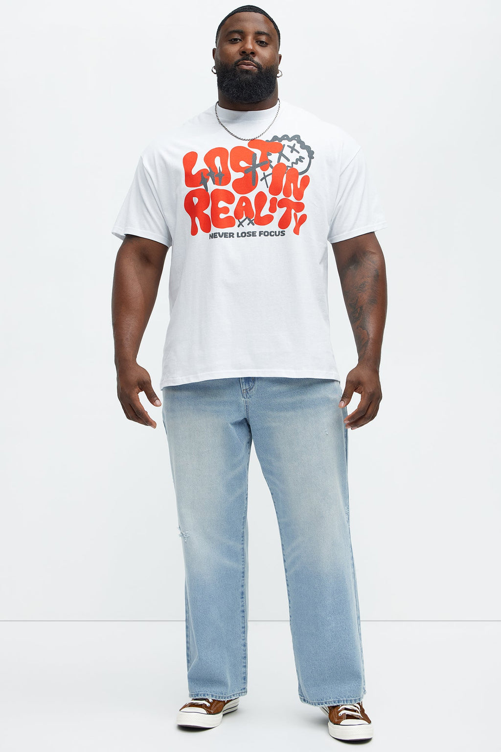 Never Lose Focus Short Sleeve Tee - White