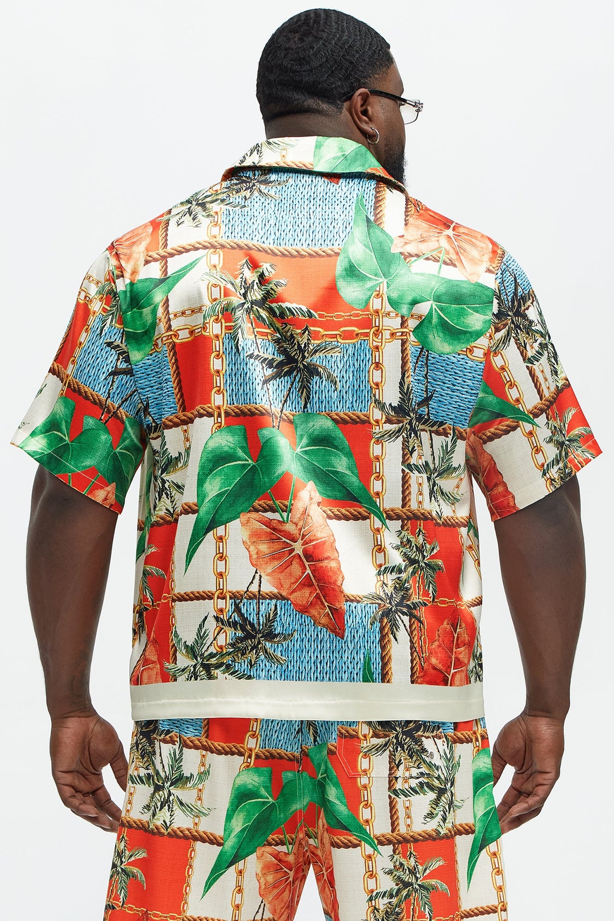 Summer Away Printed Cuban Collar Shirt - Multi Color