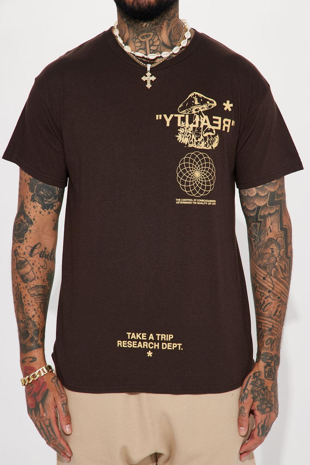 Reality Short Sleeve Tee - Brown