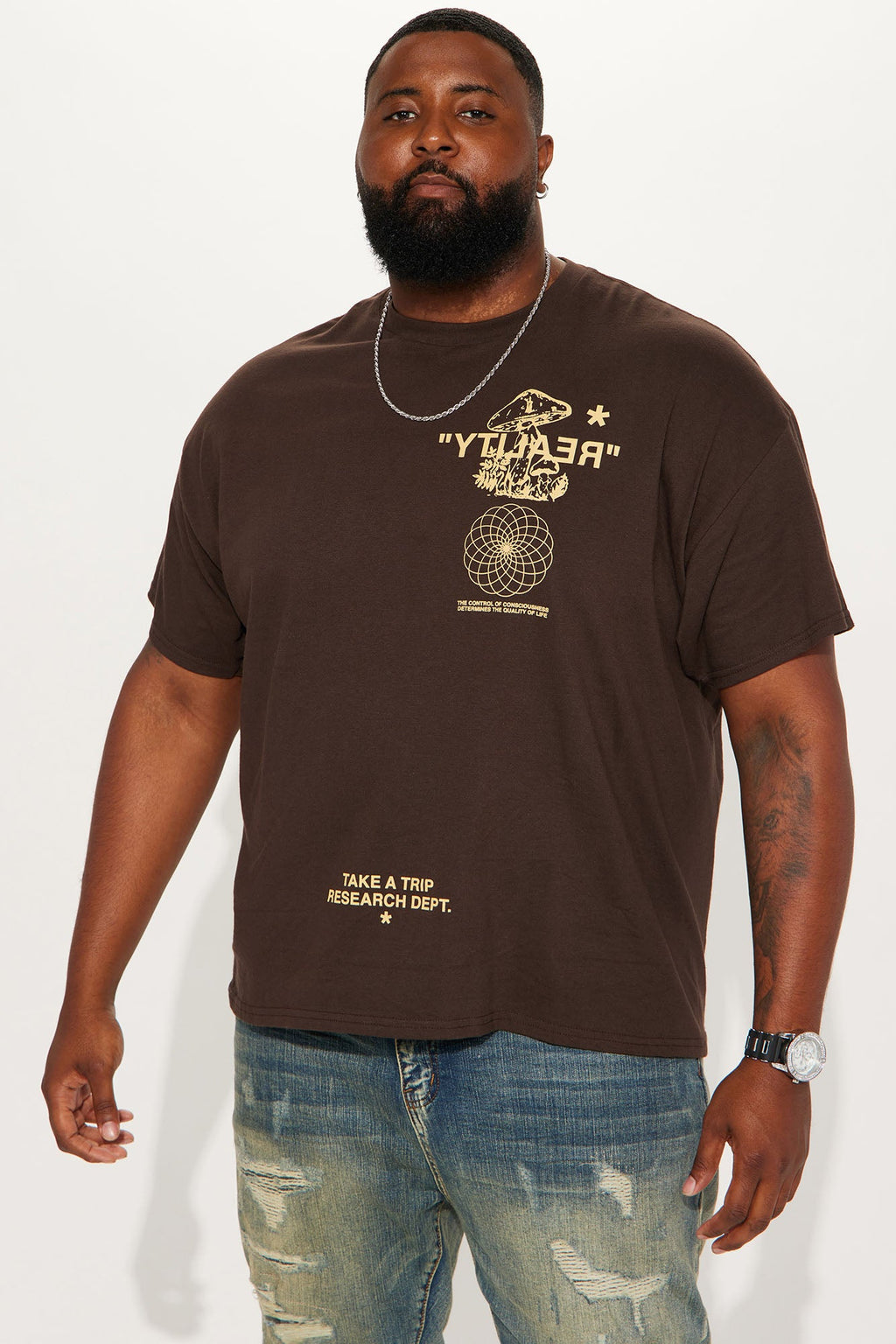 Reality Short Sleeve Tee - Brown