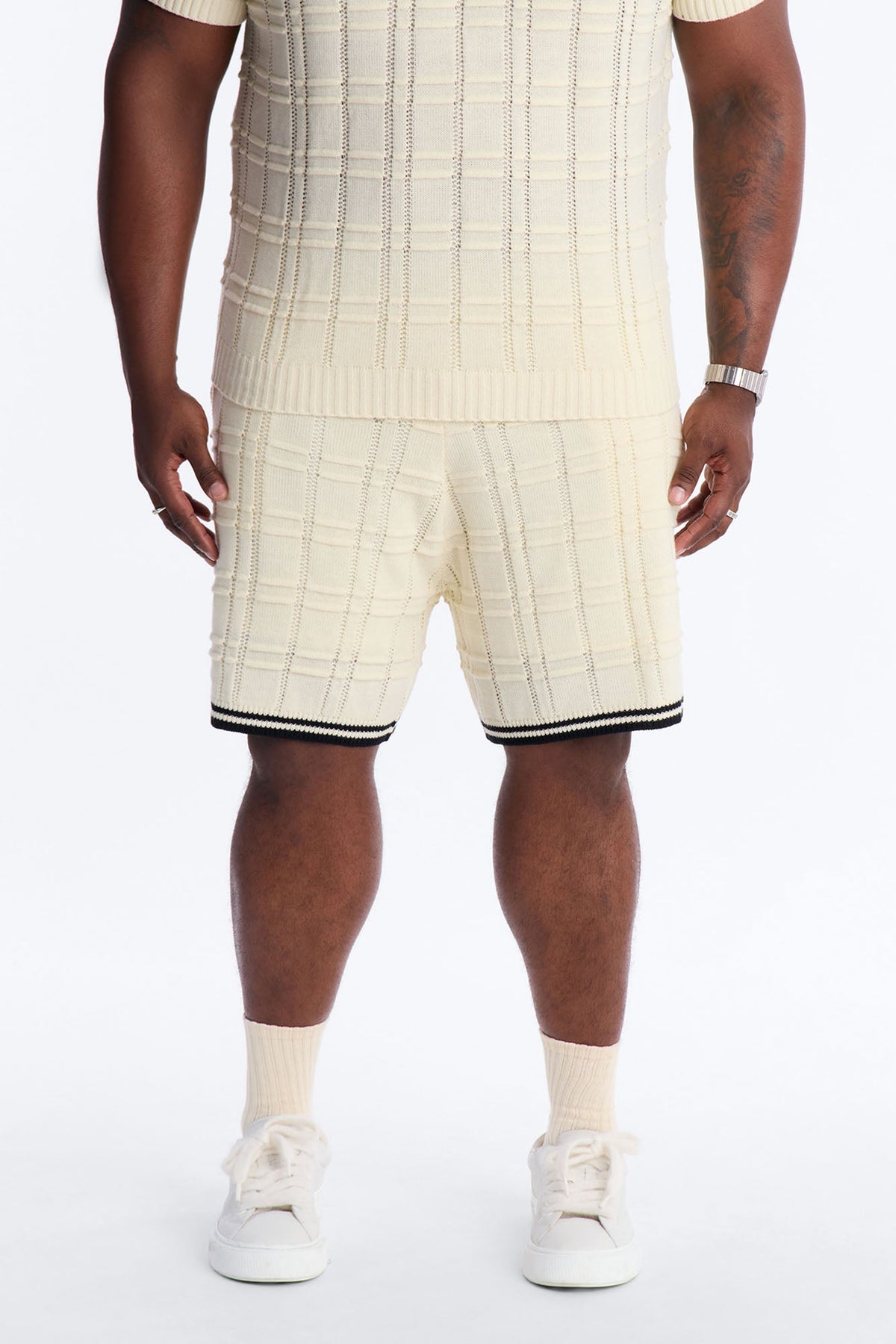 Relaxed Riviera Knit Short - Cream