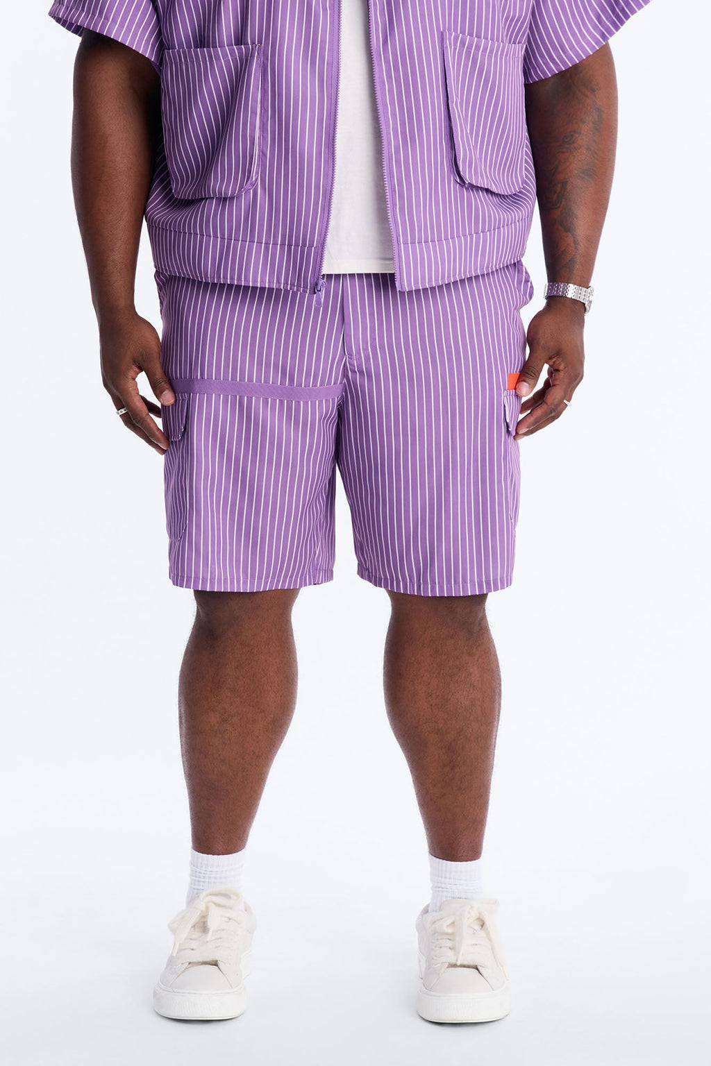 Relaxed Desert Dunes Cargo Short - Purple