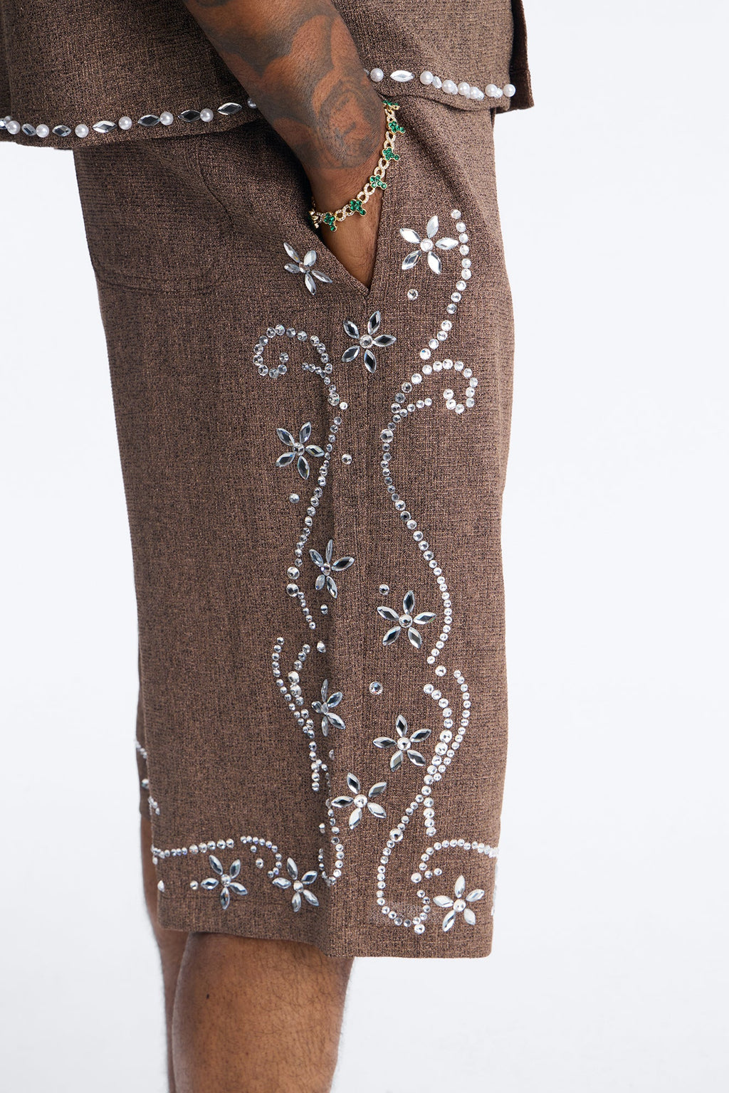 Baggy Wanderlust Pearl Journey Short - Brown
