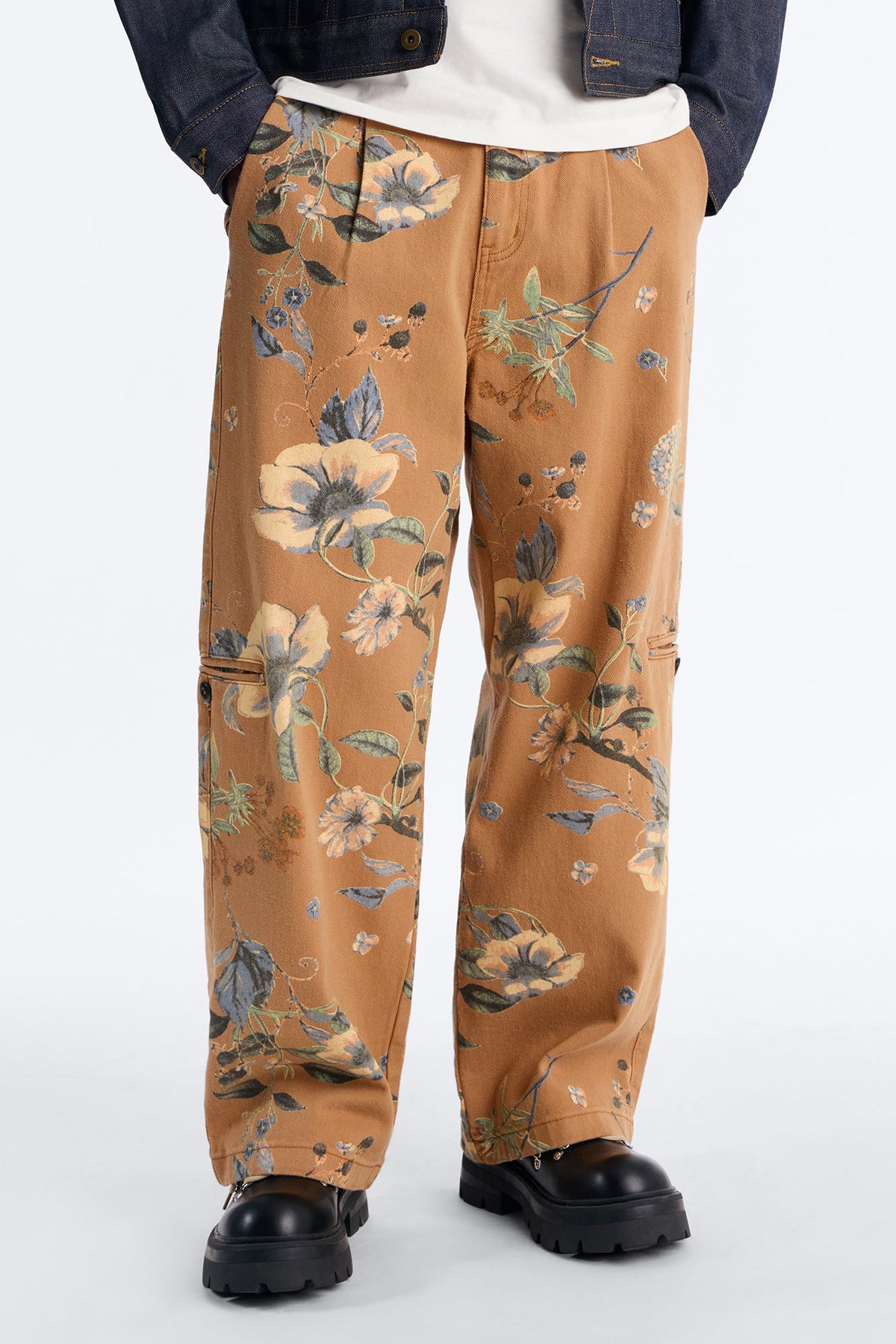 Wide Leg Destiny Flora Pant - Brown