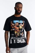 Mike Tyson Knockout Tour Heavy Weight Oversized Short Sleeve Tee - Black