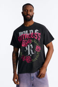 Bold And Ruthless Oversized Short Sleeve Tee - Black