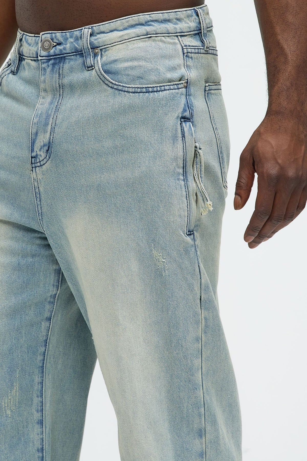 Run It By Baggy Jeans - Light Blue Wash