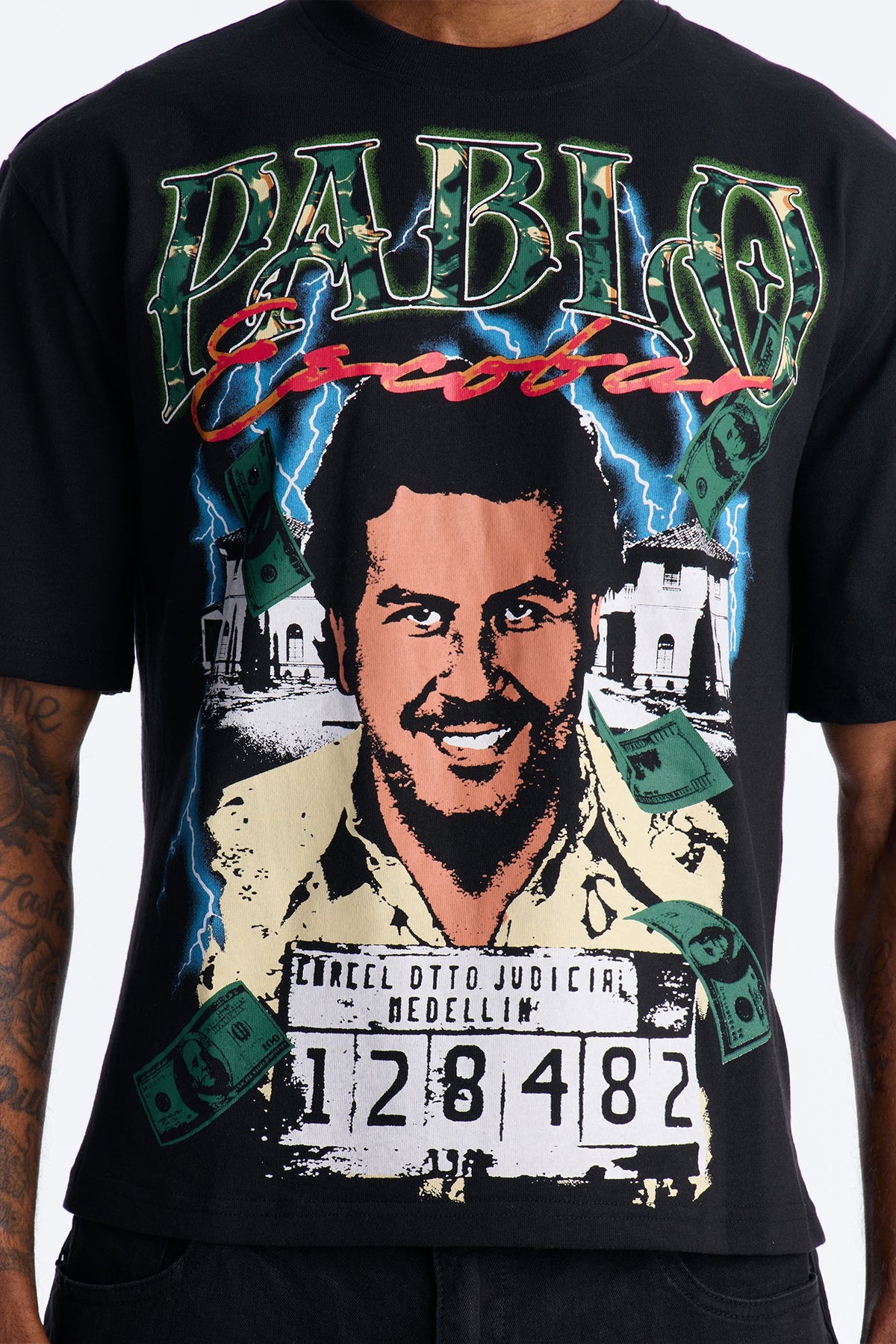 Don Pablo Escobar Short Sleeve Tee - Black