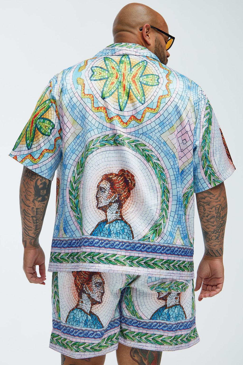 Atherton Mosaic Shirt - Blue/combo