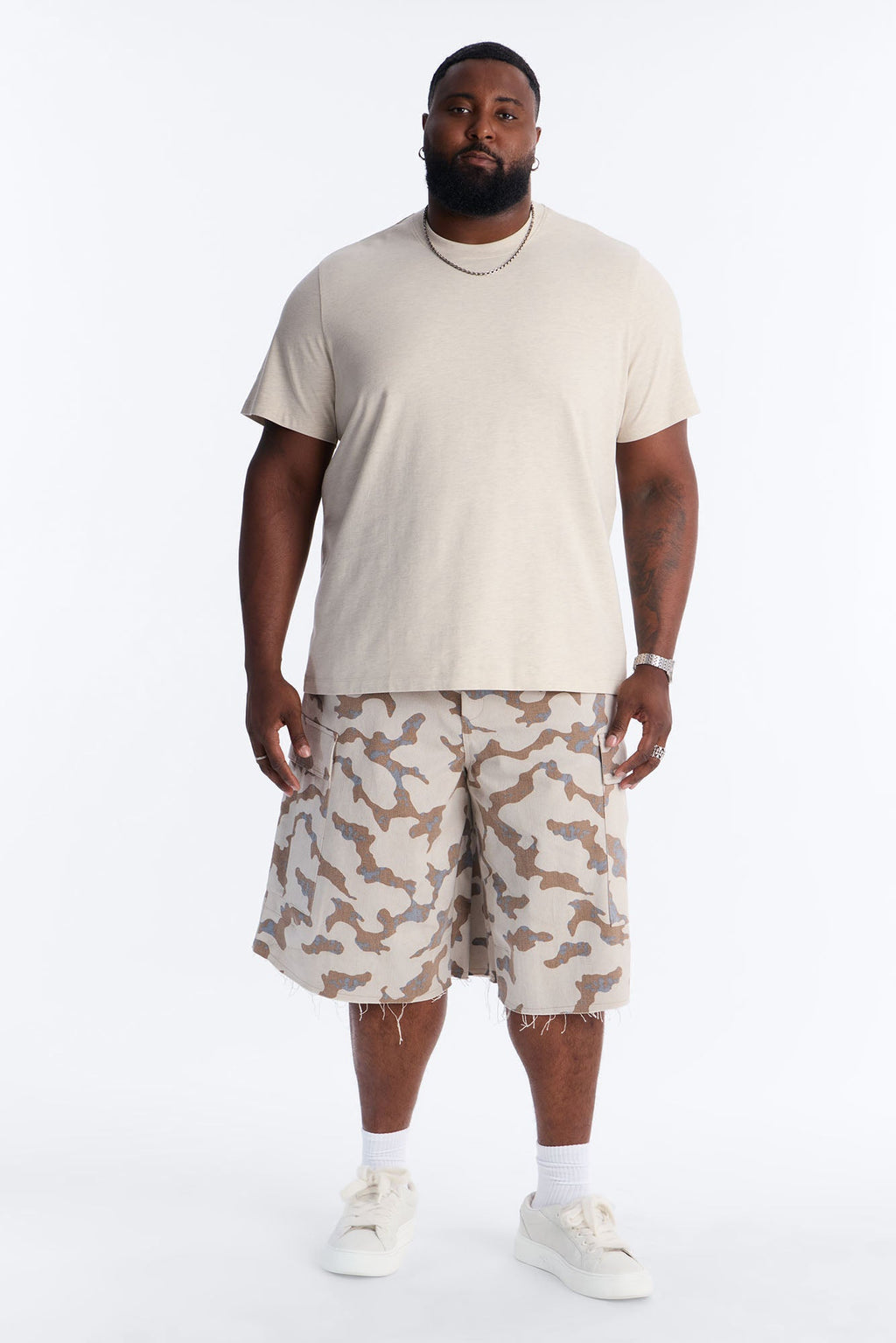 Essential Short Sleeve Crew Tee - Oatmeal
