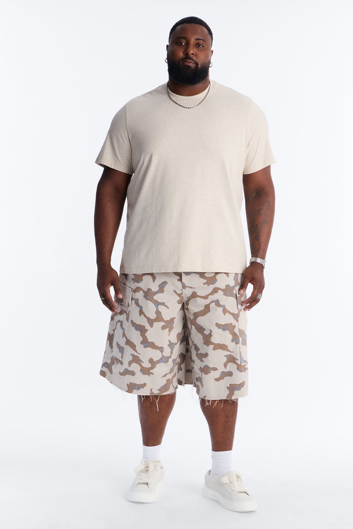 Essential Short Sleeve Crew Tee - Oatmeal