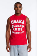 Osaka Japan Muscle Tee - Red