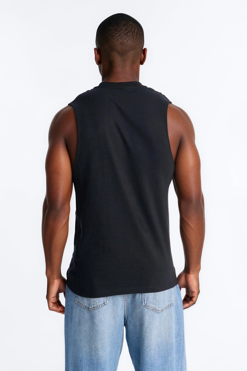 Born Lucky Muscle Tee - Black