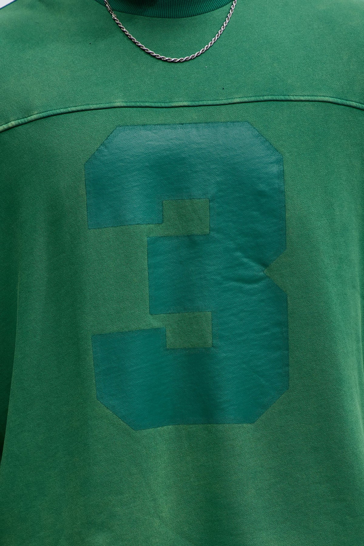 Kyle Long Sleeve Oversized Tee - Green