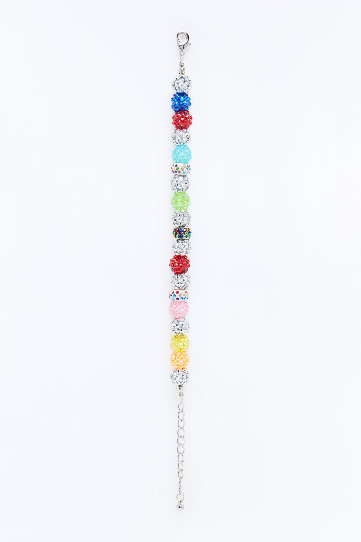 Confetti Iced Beaded Link Bracelet - Multi Color
