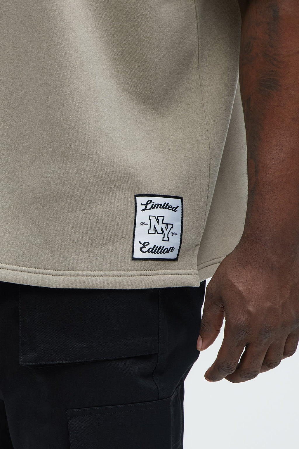 Classic New York Short Sleeve Henley - Stone