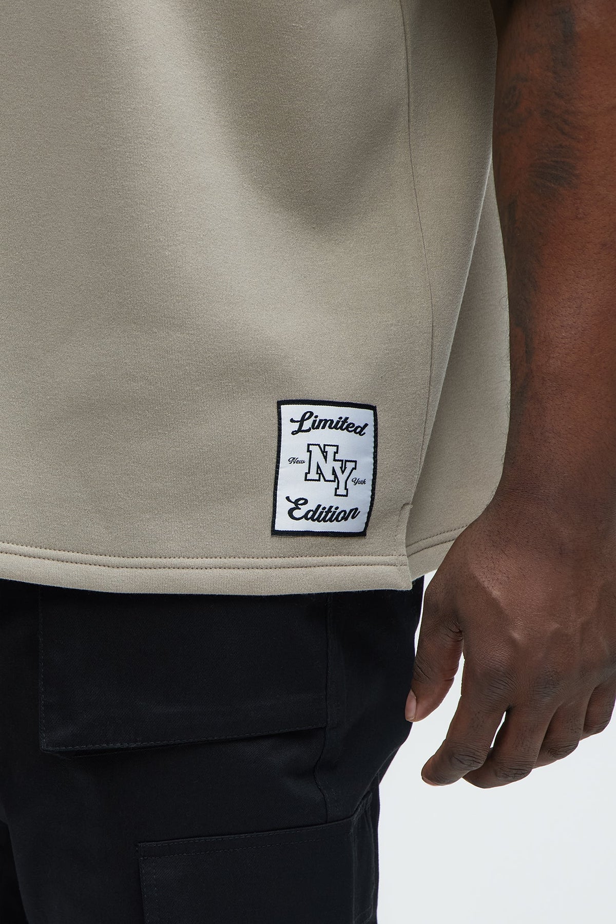 Classic New York Short Sleeve Henley - Stone