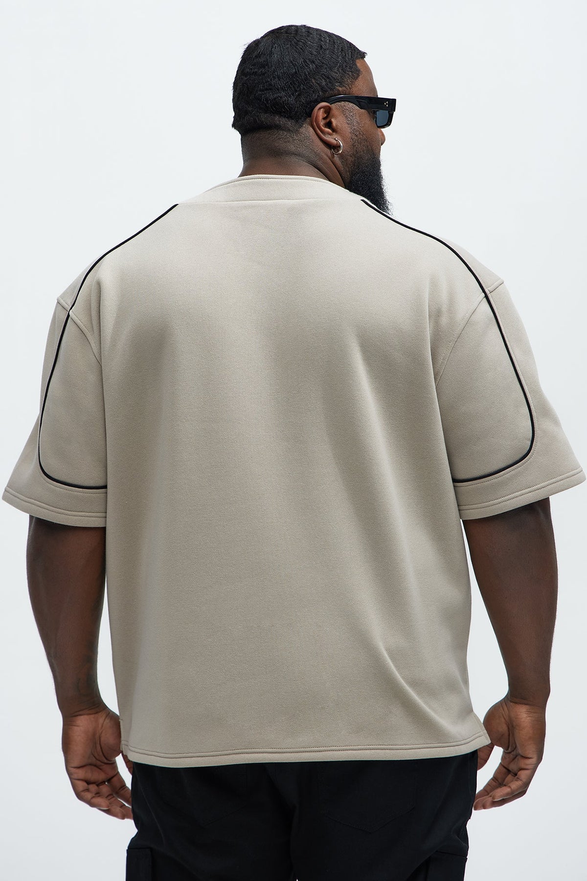 Classic New York Short Sleeve Henley - Stone