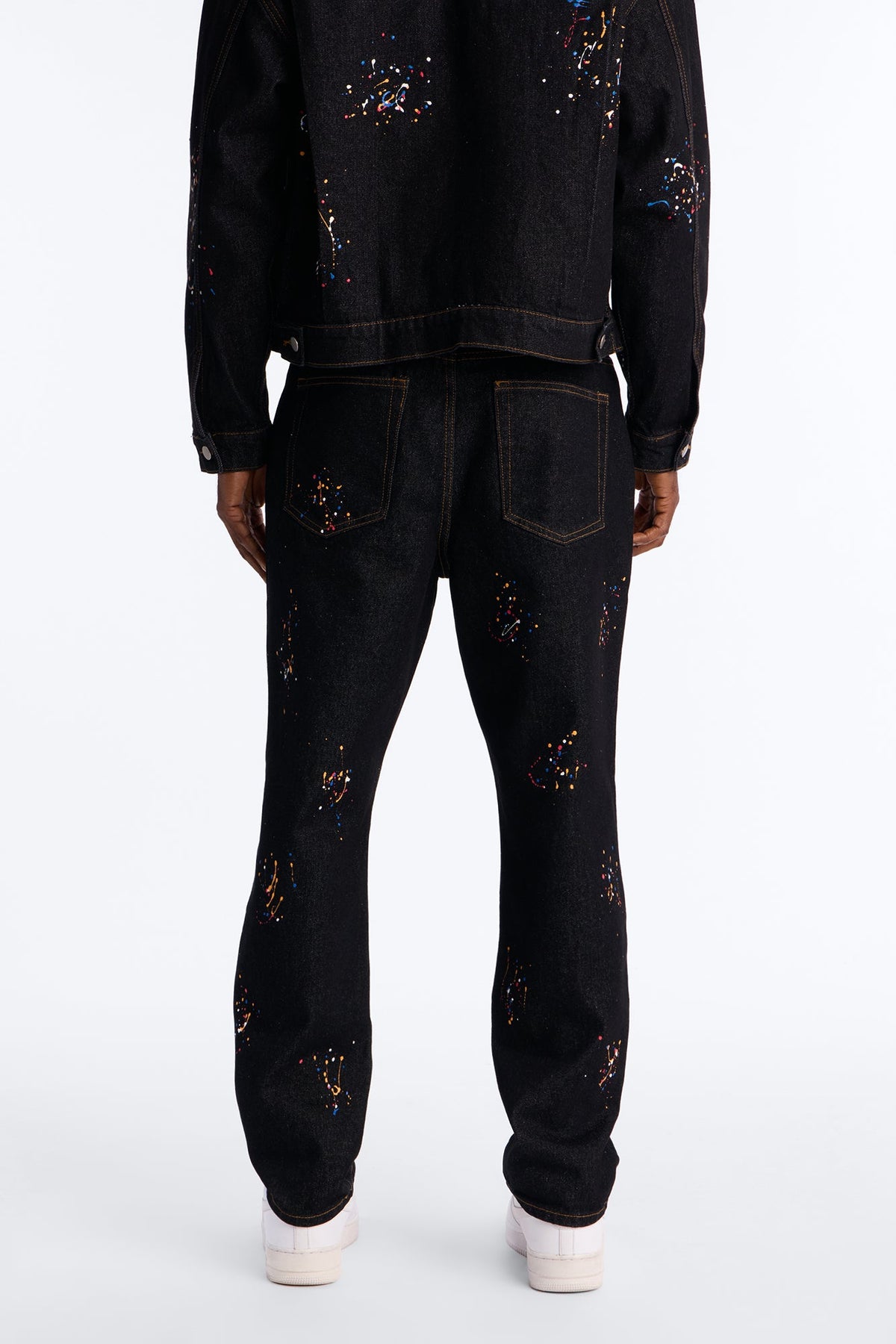 Slim Studio Paint Jeans - Dark Wash
