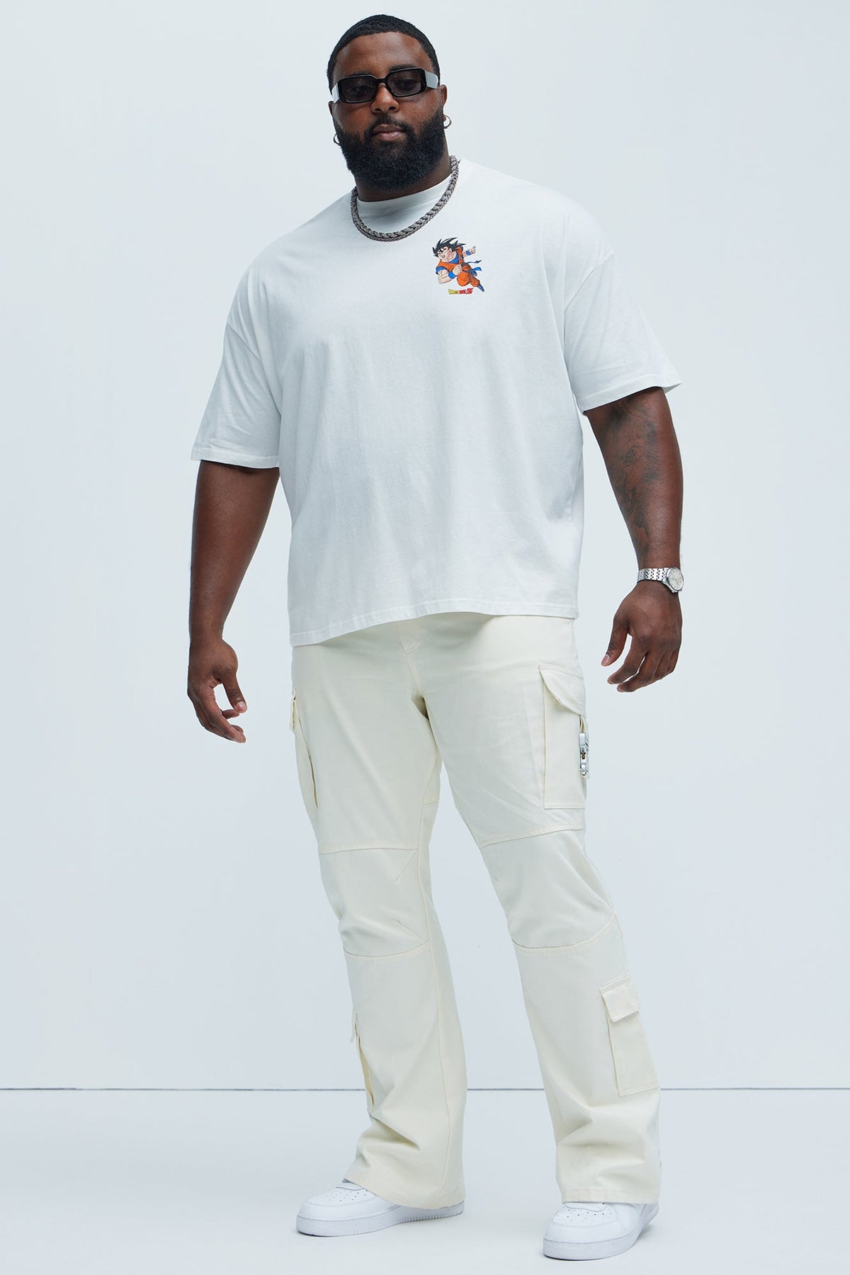 Nikko Slim Flare Pants - Cream