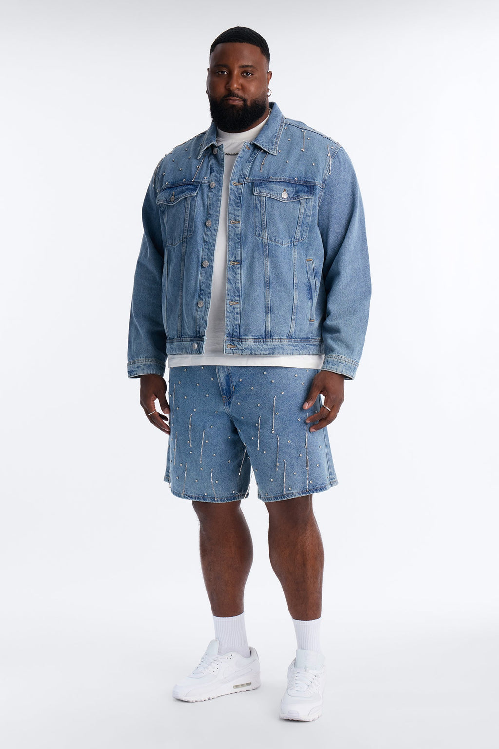 Relaxed Street Ice Denim Short - Light Wash
