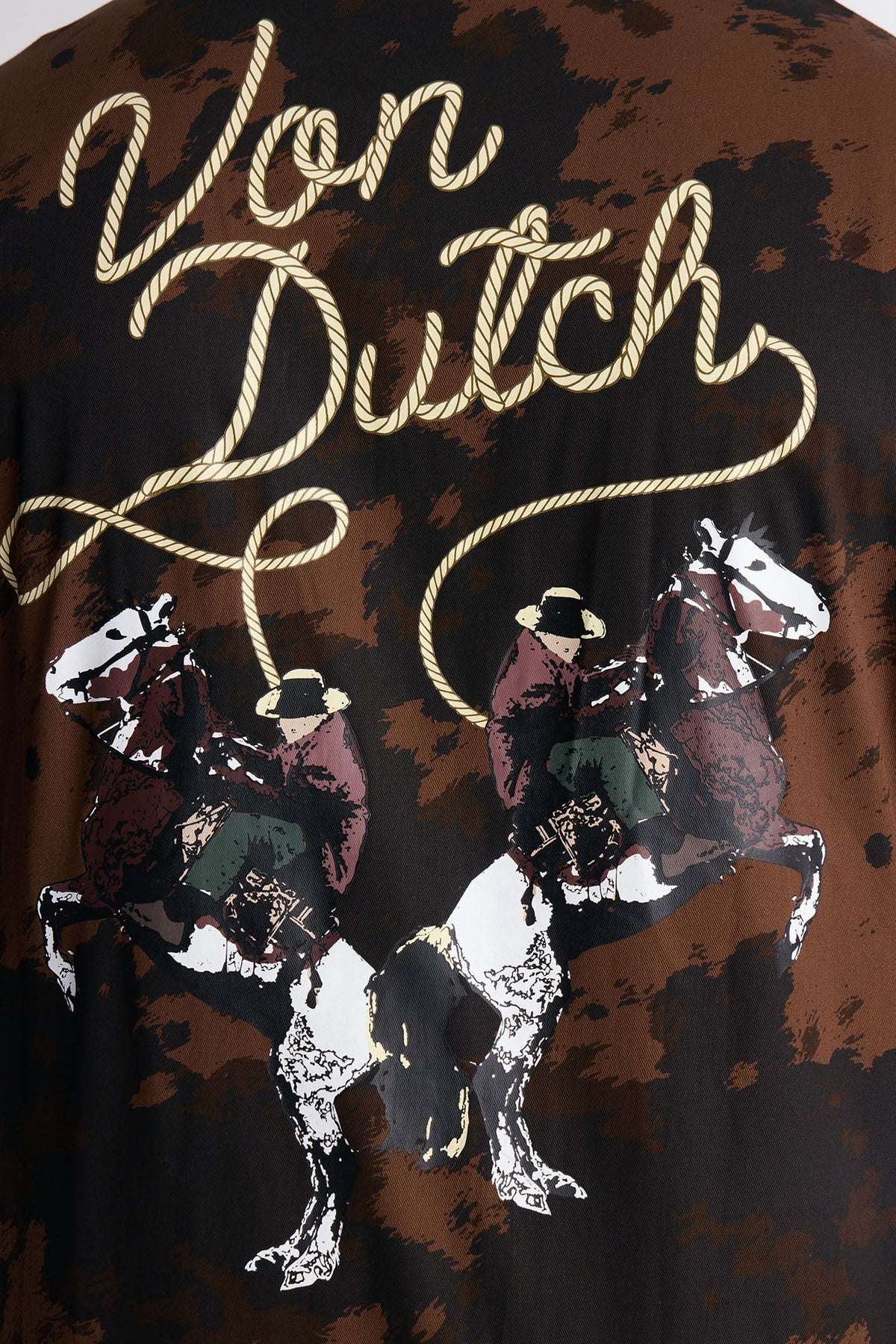 Von Dutch Rodeo Dual Cuban Button Up - Brown