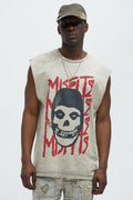 Misfits Muscle Tee - Taupe