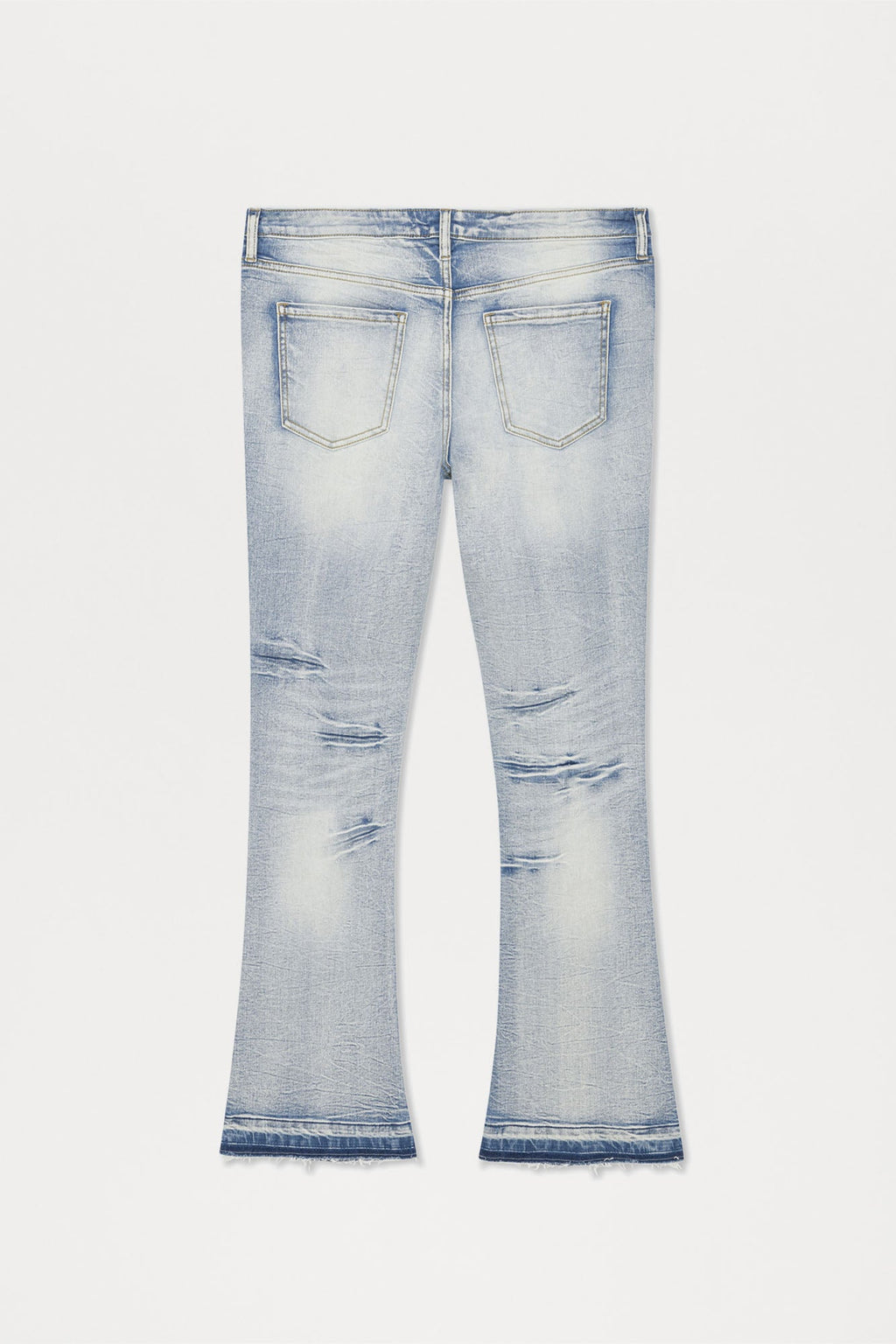 Undercover Slim Stacked Flare Jeans - Medium Blue Wash