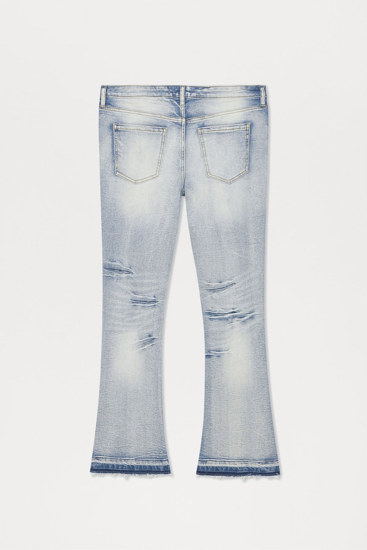 Undercover Slim Stacked Flare Jeans - Medium Blue Wash