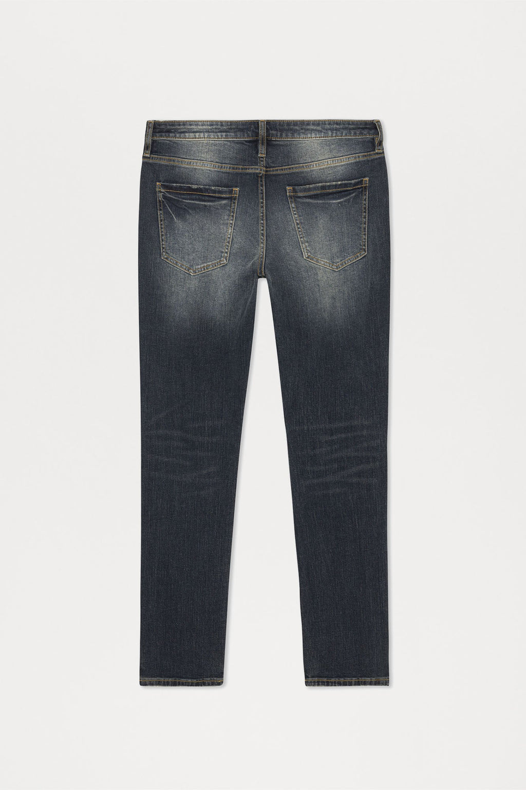 Day To Day Distressed Slim Jeans - Dark Wash