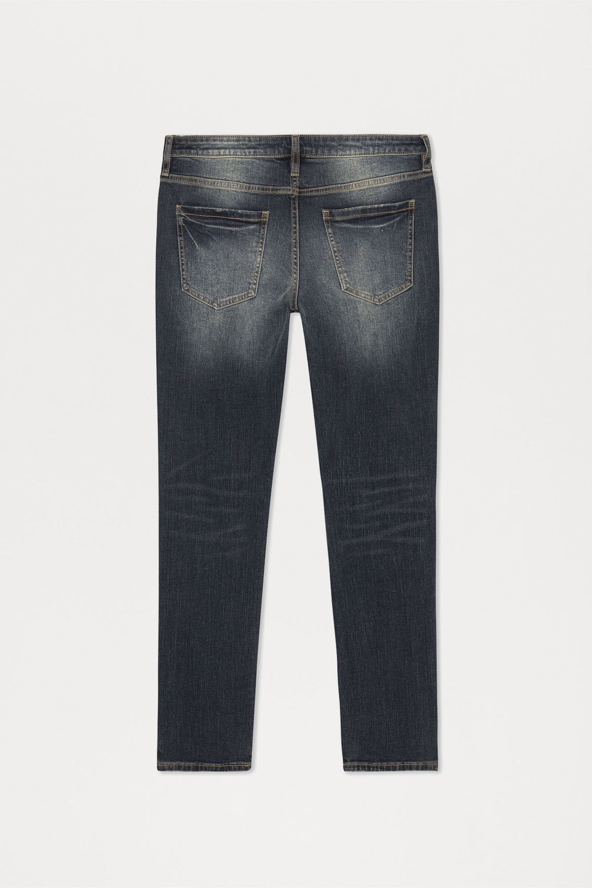 Day To Day Distressed Slim Jeans - Dark Wash