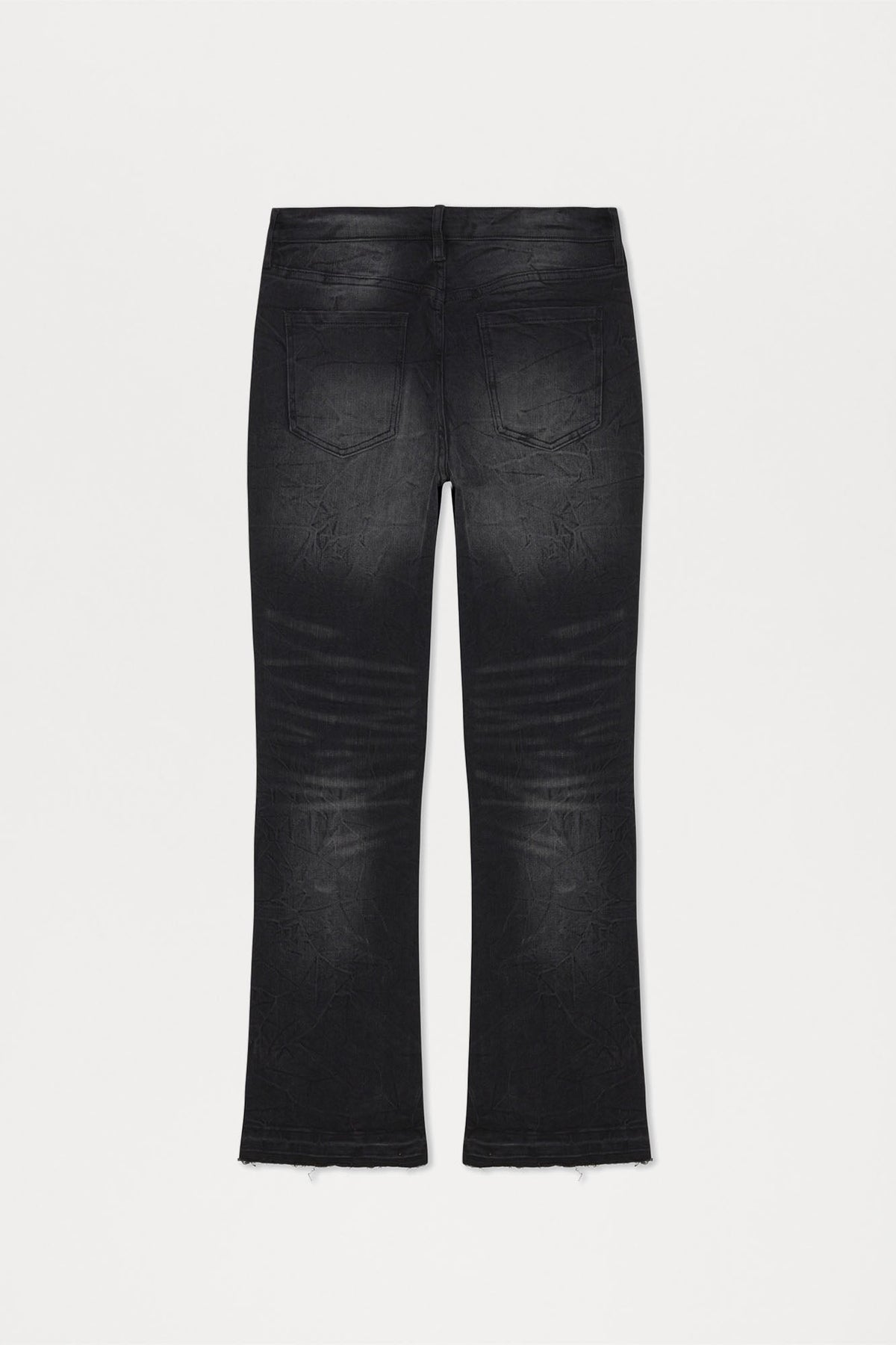 Undercover Slim Stacked Flare Jeans - Black Wash