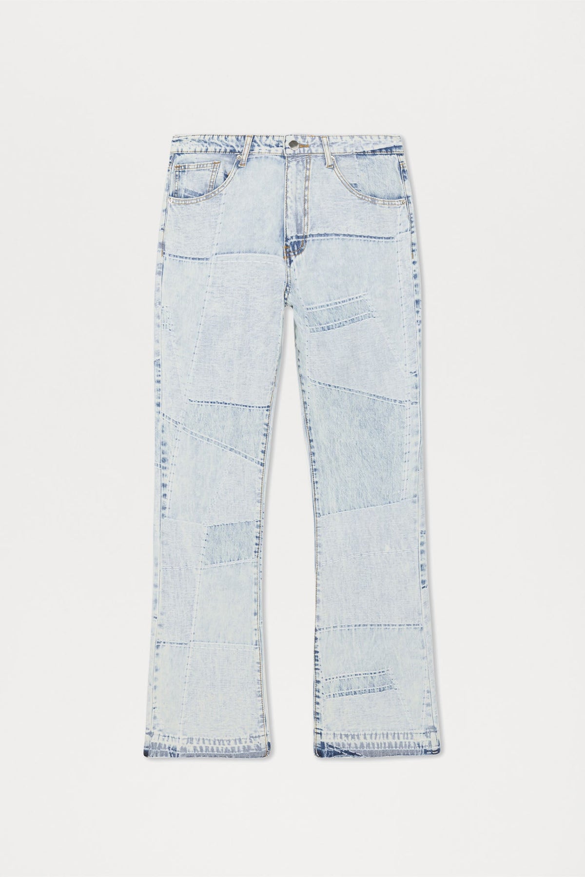 Verdugo Stacked Slim Flare Jeans - Light Blue Wash