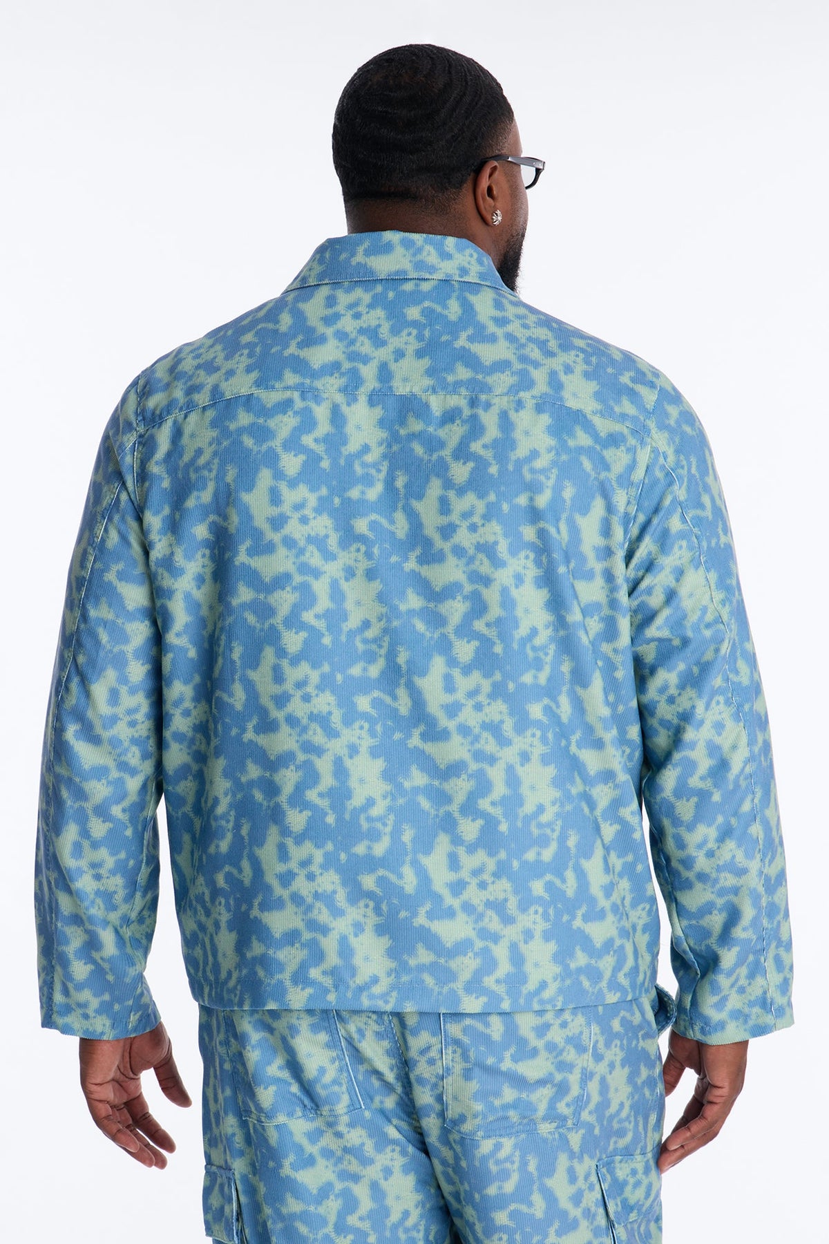 Terrain Drip Textured Chore Jacket - Blue