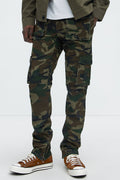Hunter Slim Cargo Pants - Camouflage