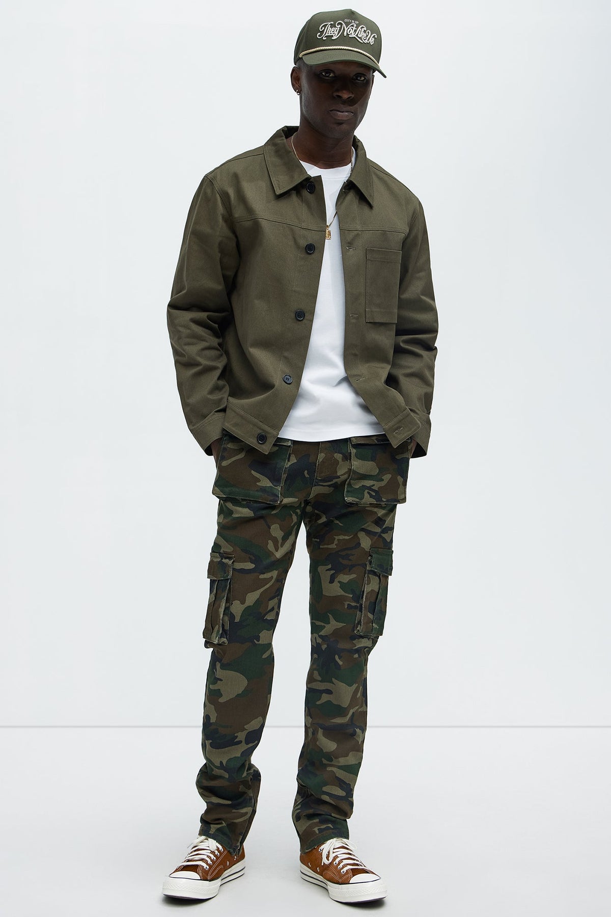 Hunter Slim Cargo Pants - Camouflage