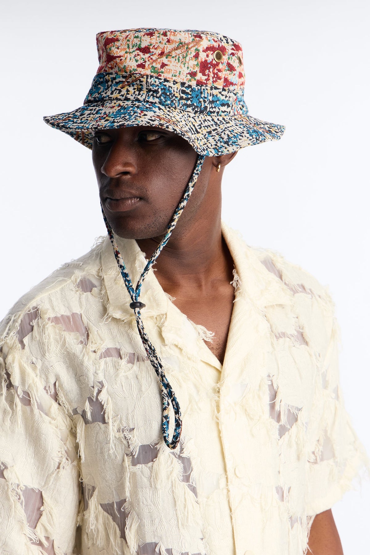 In The Disarray Tapestry Bucket Hat - Multi Color